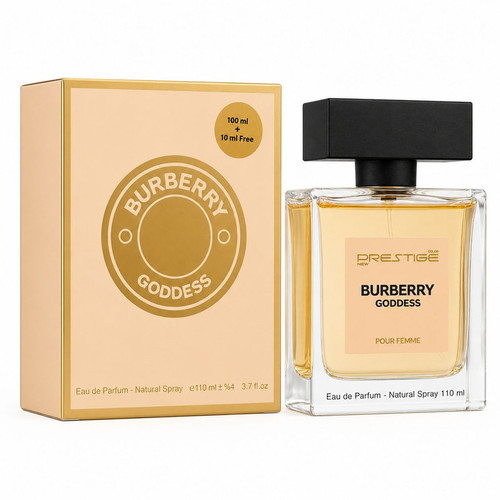 ادوپرفیوم زنانه نیو پرستیژ کالر مدل Burberry Goddess با رایحه شیرین حجم 110 میلیلیتر