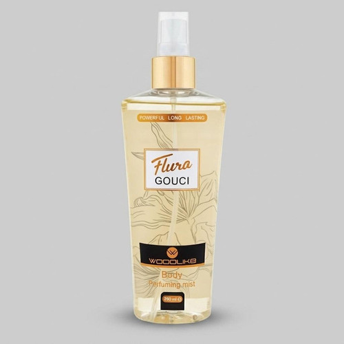 بادی اسپلش زنانه وودلایک مدل Flura Gouci حجم 250 میلیلیتر